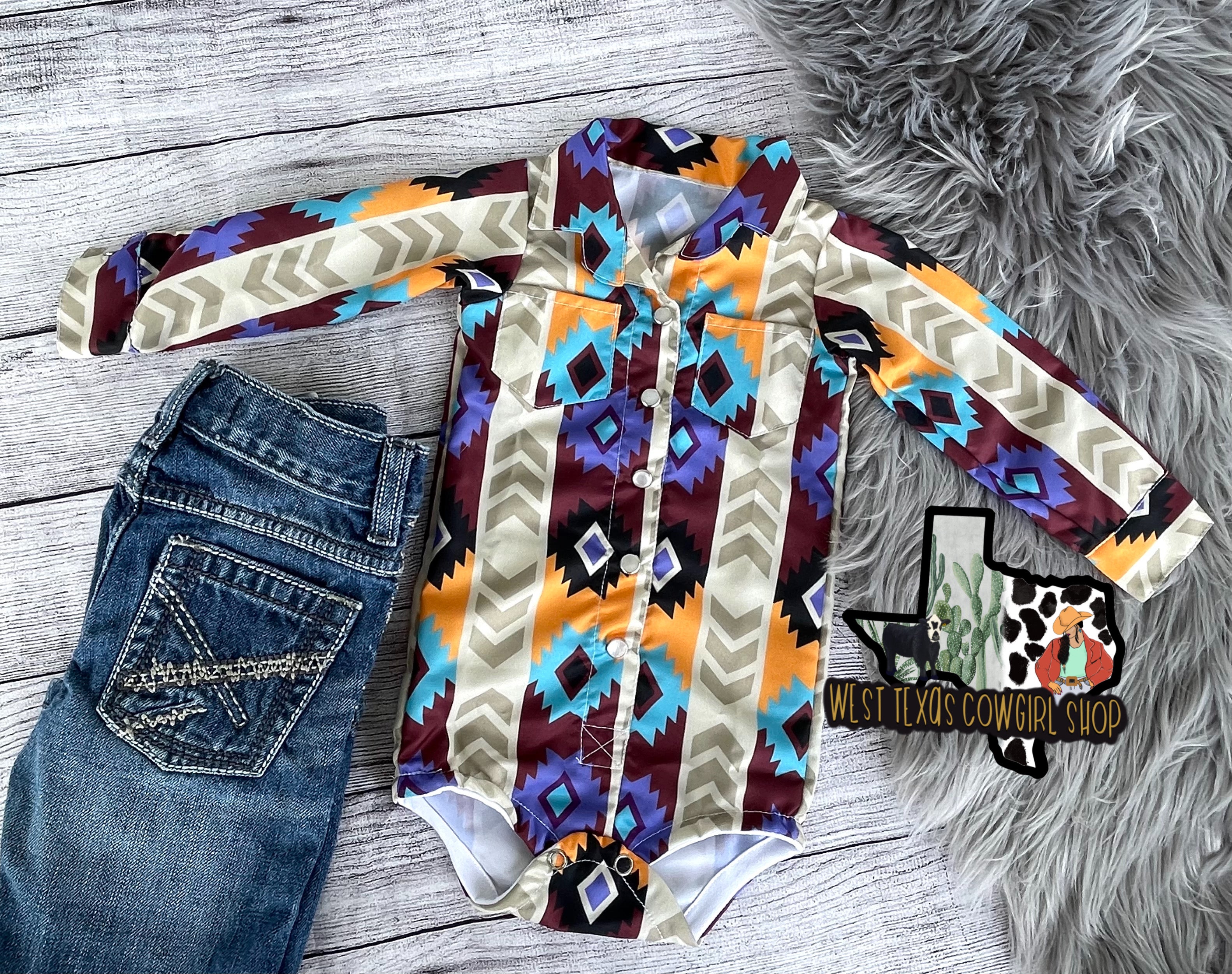 90’s Retro Wrangler Button Up Bodysuit