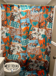 Long Live Cowgirls Shower Curtain