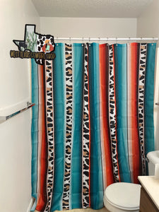 Wild Serape Print Shower Curtain